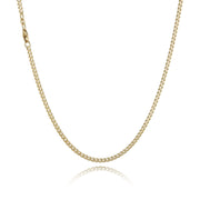 BNH 8kt Guld Panser Kæde 0,75/2,4mm - 55cm