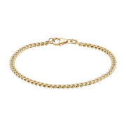 BNH 8kt Guld Panser Armbånd 1,05/3,3mm - 18,5cm