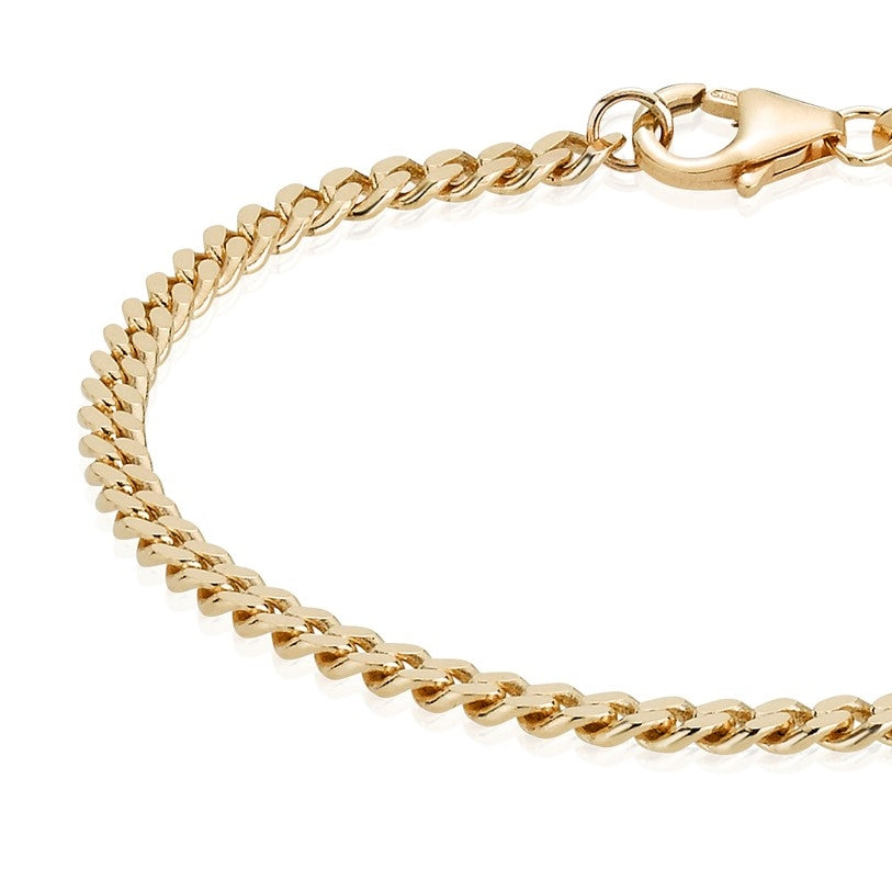 BNH 8kt Guld Panser Armbånd 1,05/3,3mm - 18,5cm