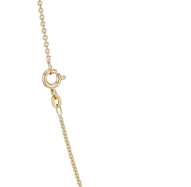 BNH 8kt Guld Rund Anker Halskæde 0,3/1,2mm - 38cm