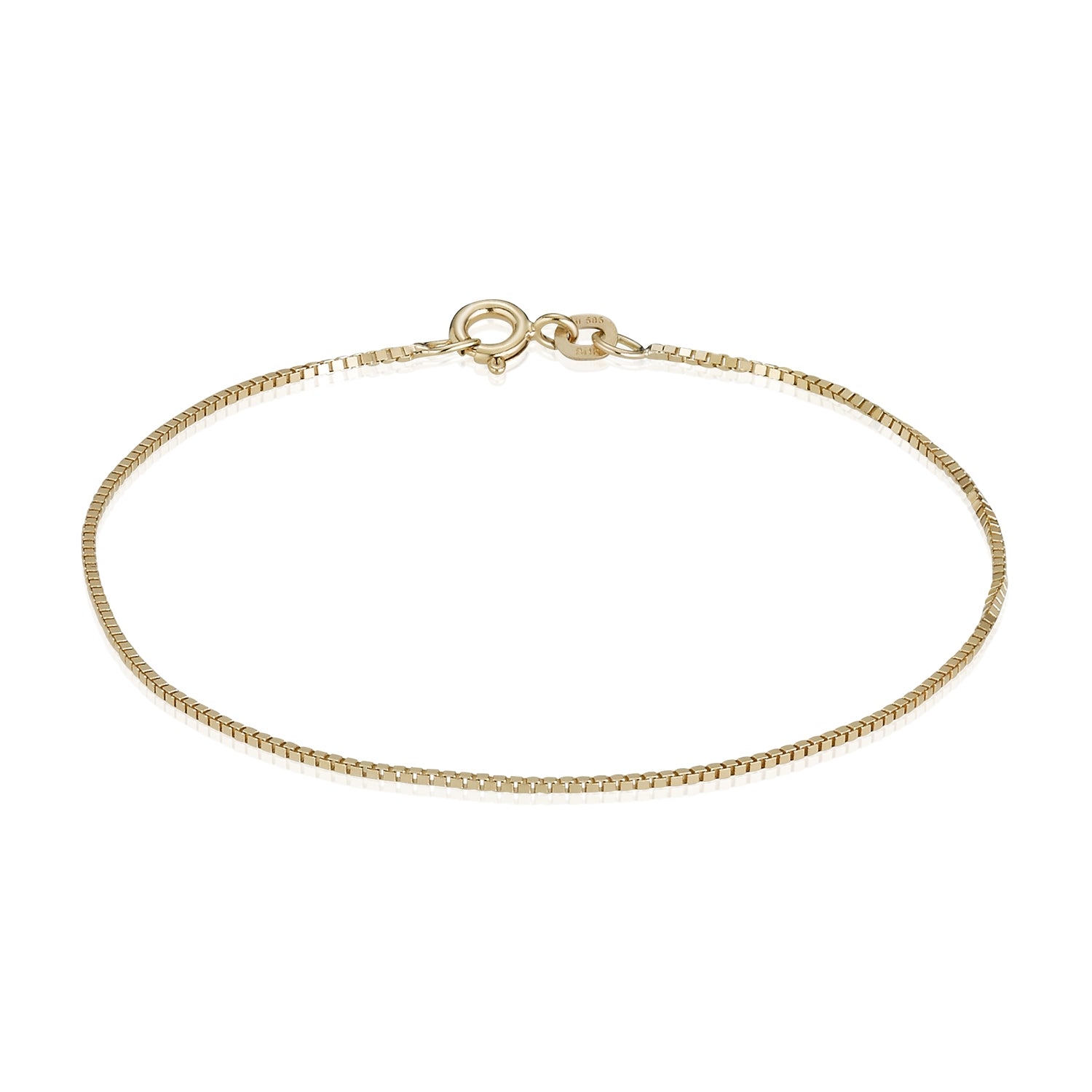 BNH 14kt Guld Venezia Armbånd i 1,0/0,9mm - 17cm