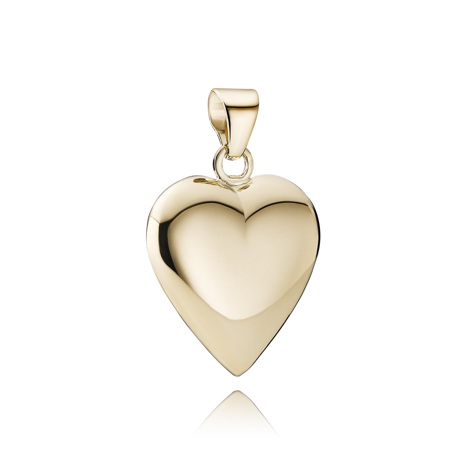 BNH 14kt Guld Hjerte Vedhæng 19x19mm H141919