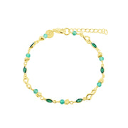 Aqua Dulce Green Garden Armbånd