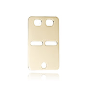 BNH 8kt Guld ID Plade 18x26mm ID8050M