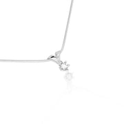 Jan Jørgensen Brillanz 14kt Hvidgulds Vedhæng med 0,15ct Diamant