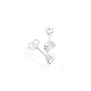 Jan Jørgensen Brillanz 14kt Hvidgulds Ørestikker med 0,15ct Diamanter