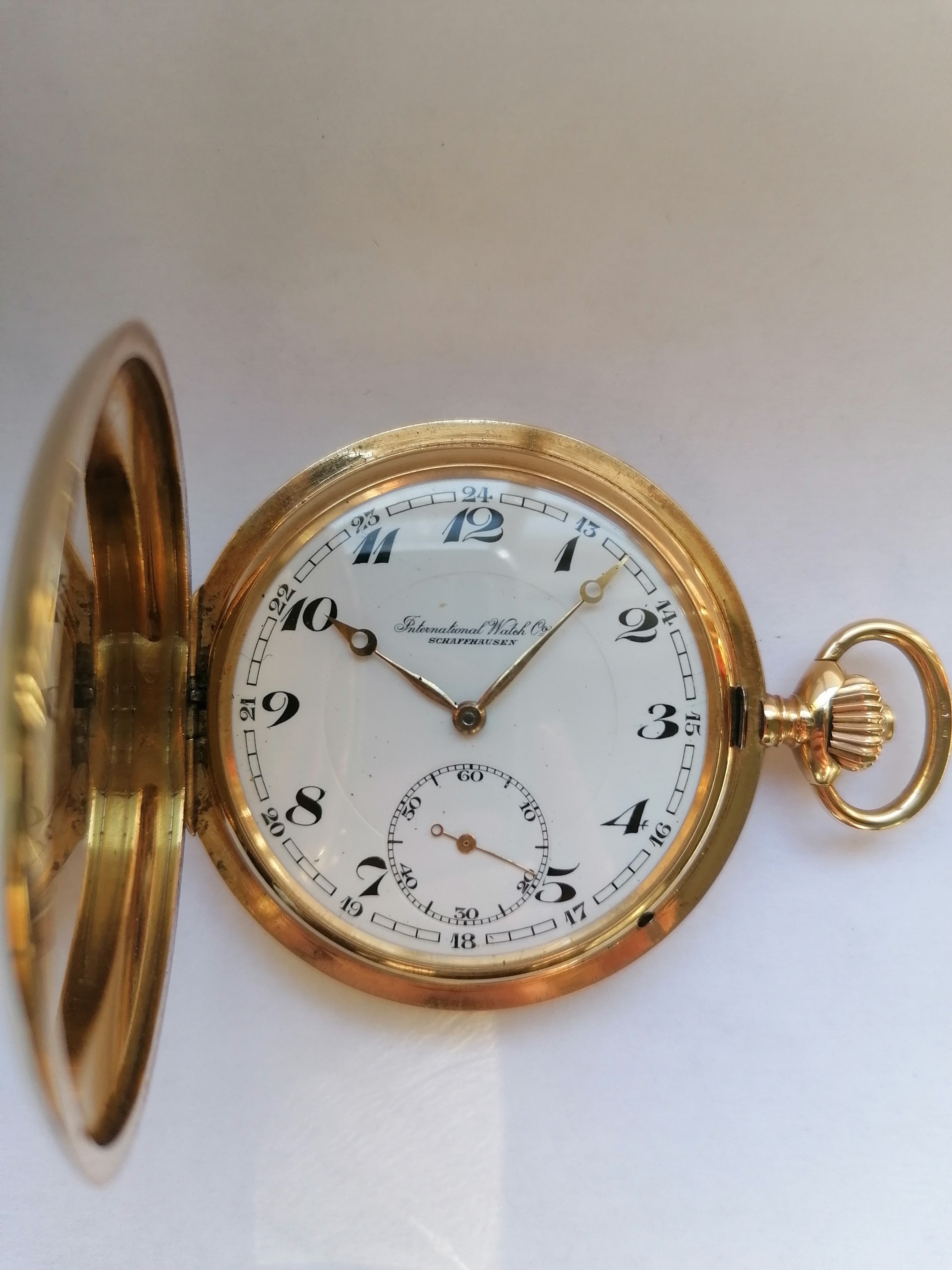 IWC Shaffhausen 14kt Guld Lommeur