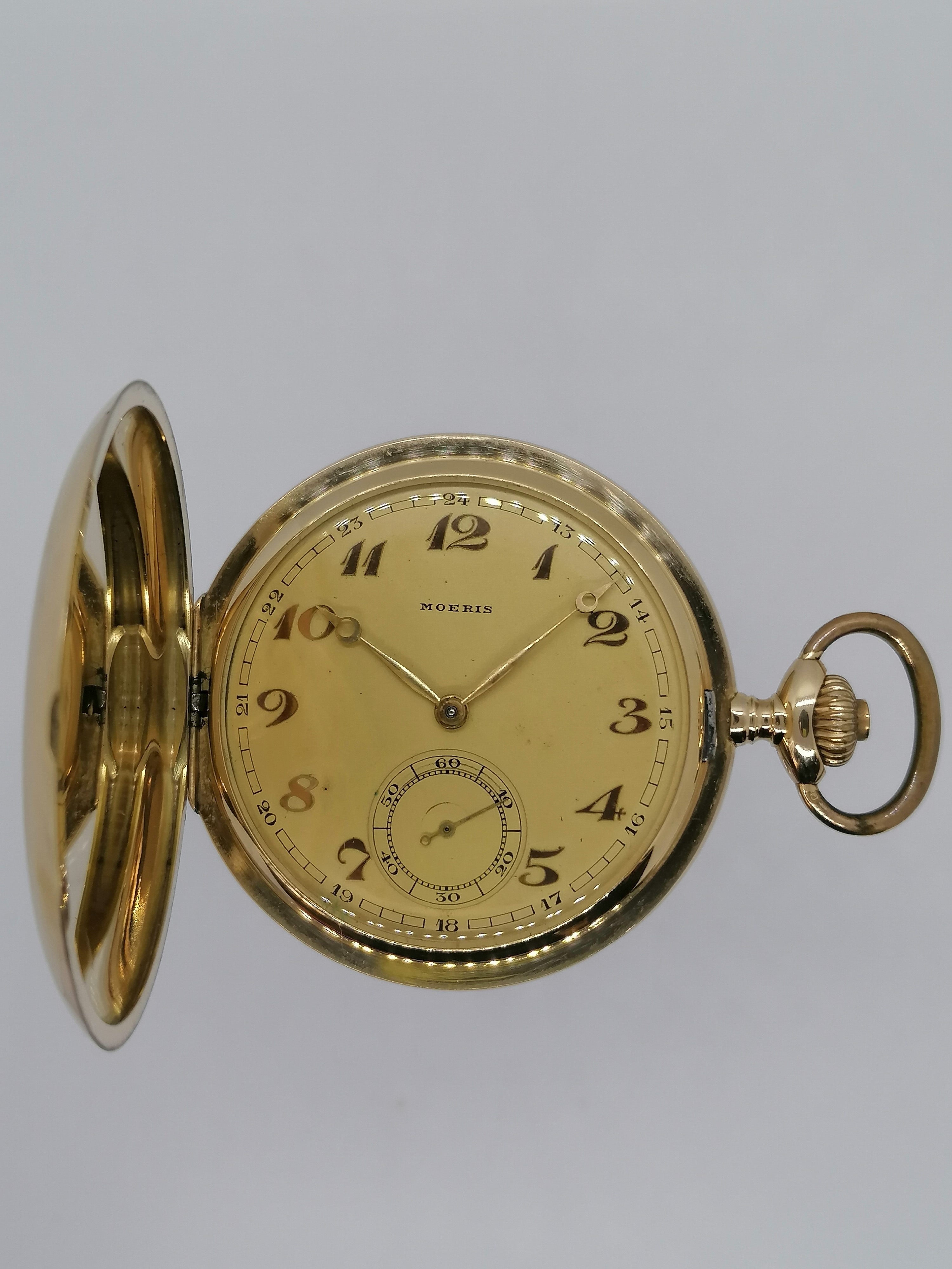 Moeris Antique Savonette 14kt Guld Lommeur