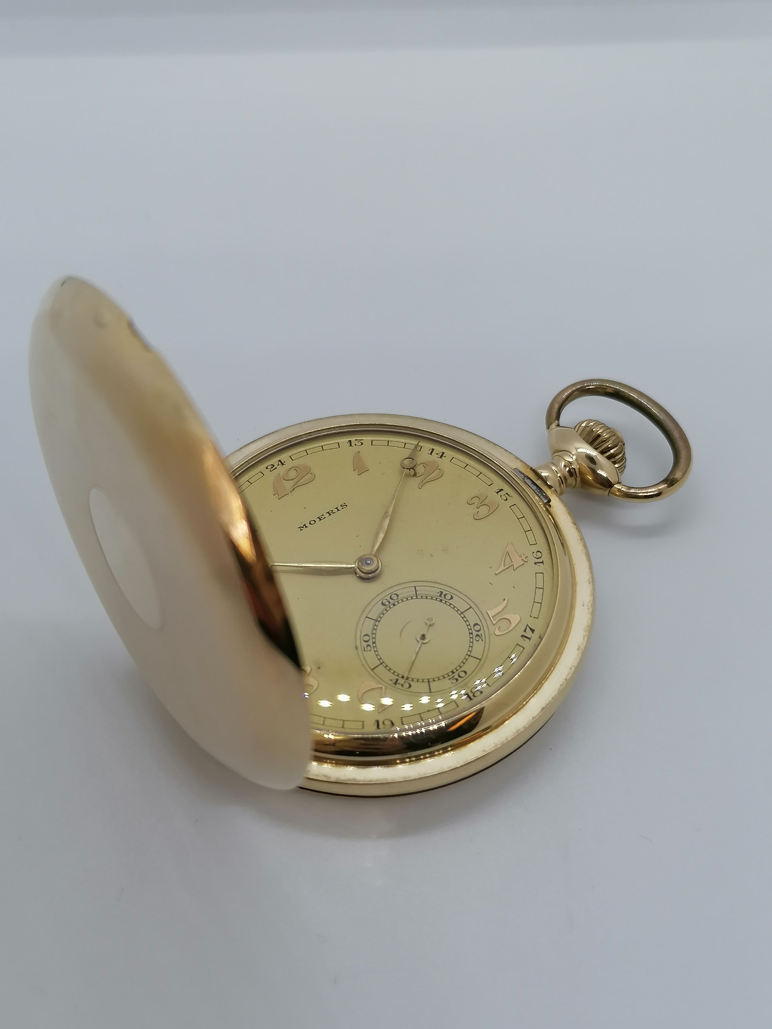 Moeris Antique Savonette 14kt Guld Lommeur