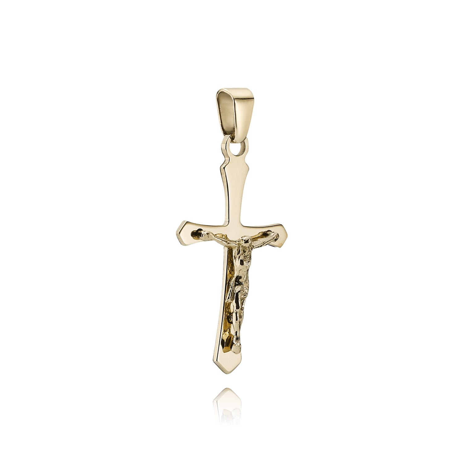 BNH 14kt Guld Kors med Jesus 13x20mm KMJ1420