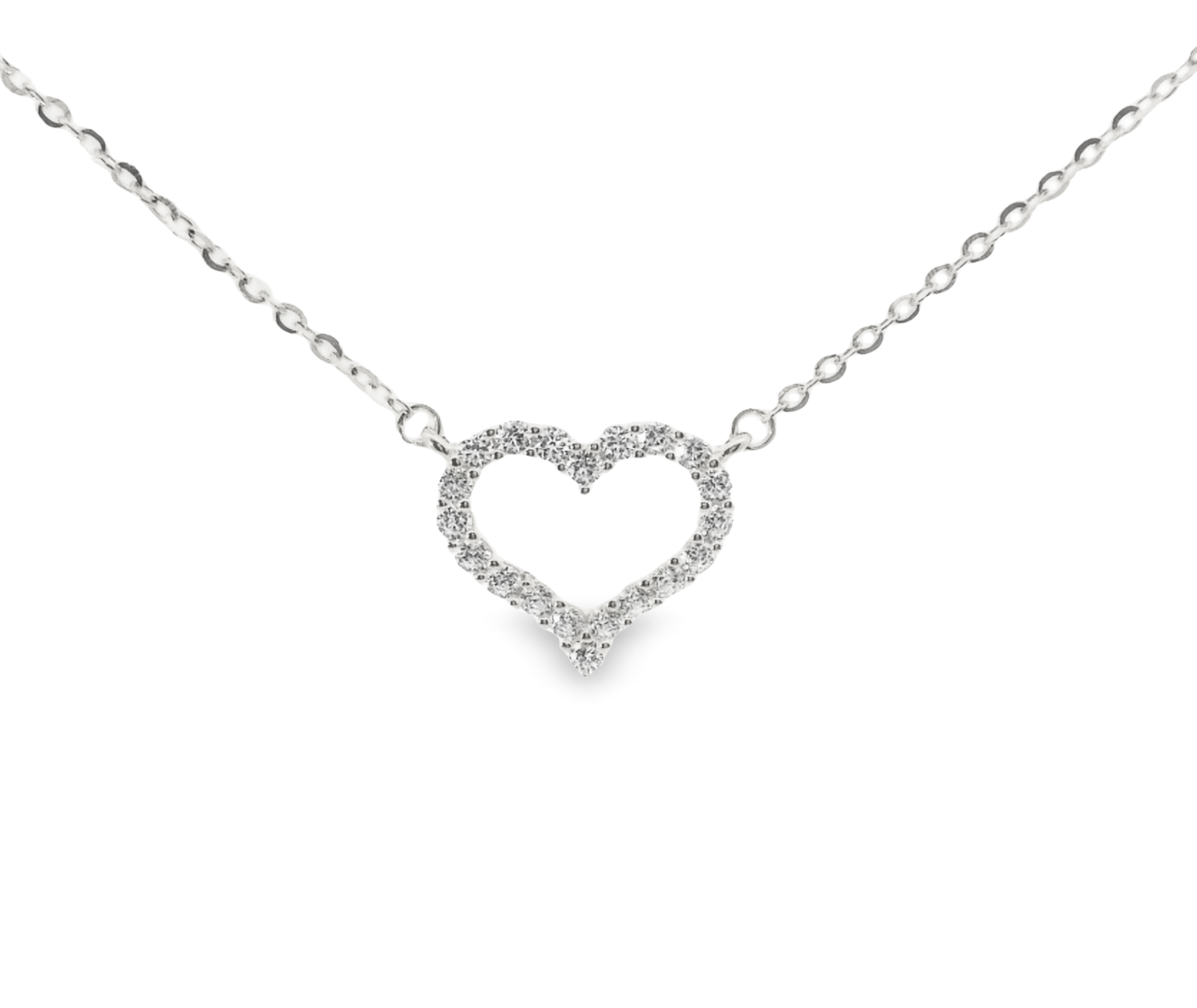 Bidstrup Sølv Collier med 10mm Hjerte KF9190B