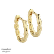 Aqua Dulce Curly Hoop small