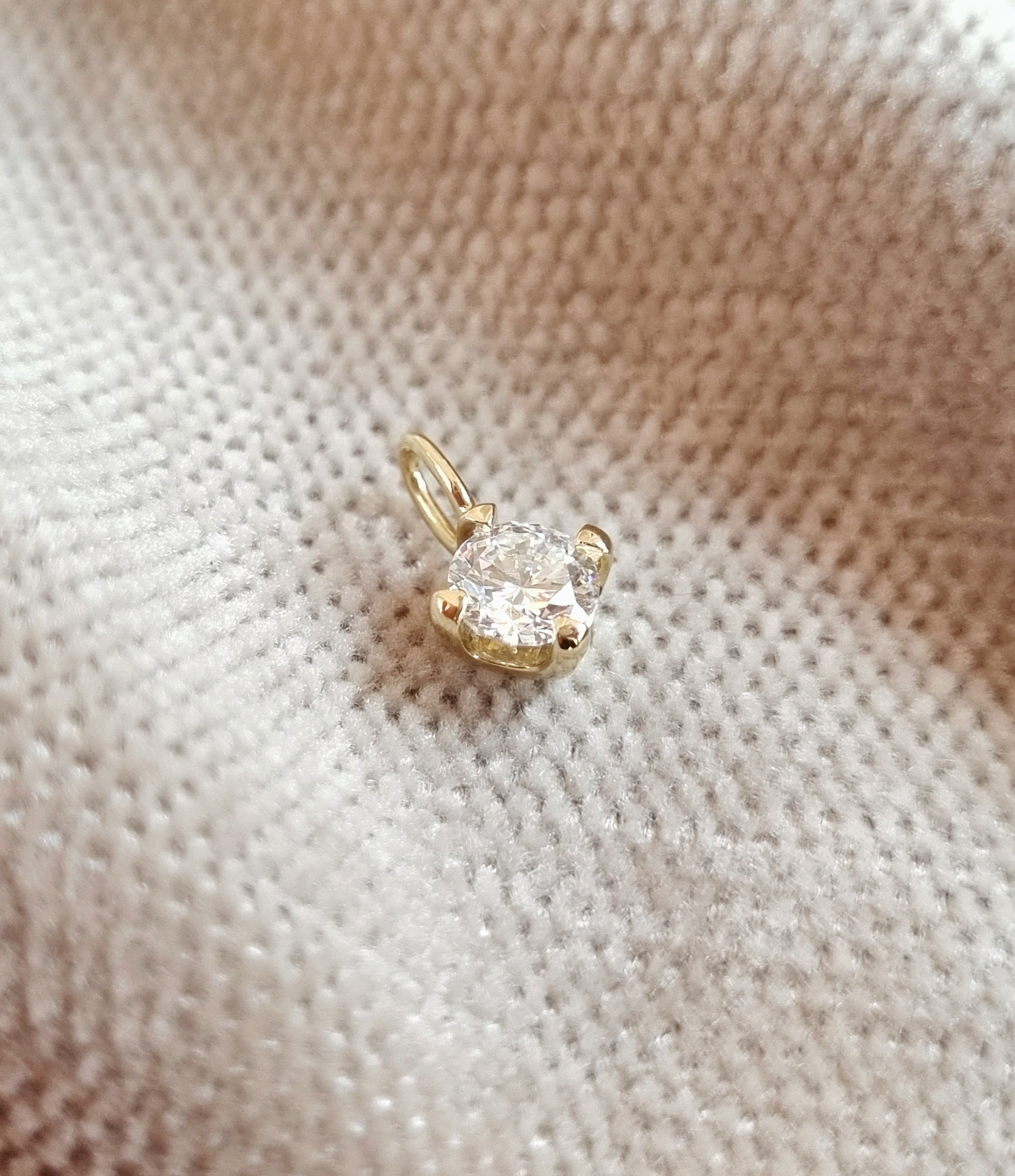 Bidstrup 14kt Solitaire Vedhæng med 0,50ct Lab-Grown Diamant
