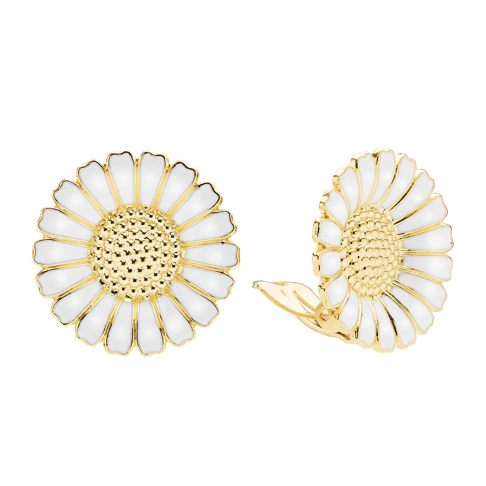 Lund Copenhagen 25mm Marguerit Øreclips 909025-0-M