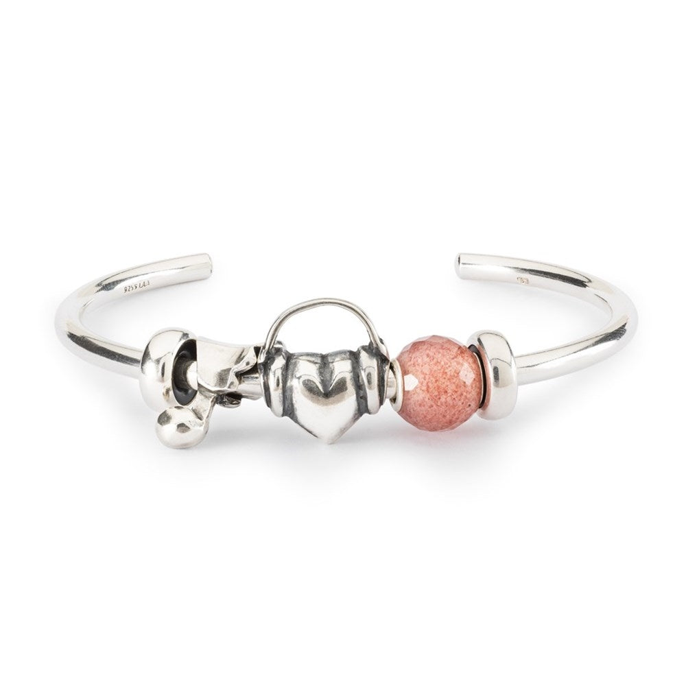Trollbeads/Troldekugler Rund Facetteret Jorbærkvarts TSTBE-00033