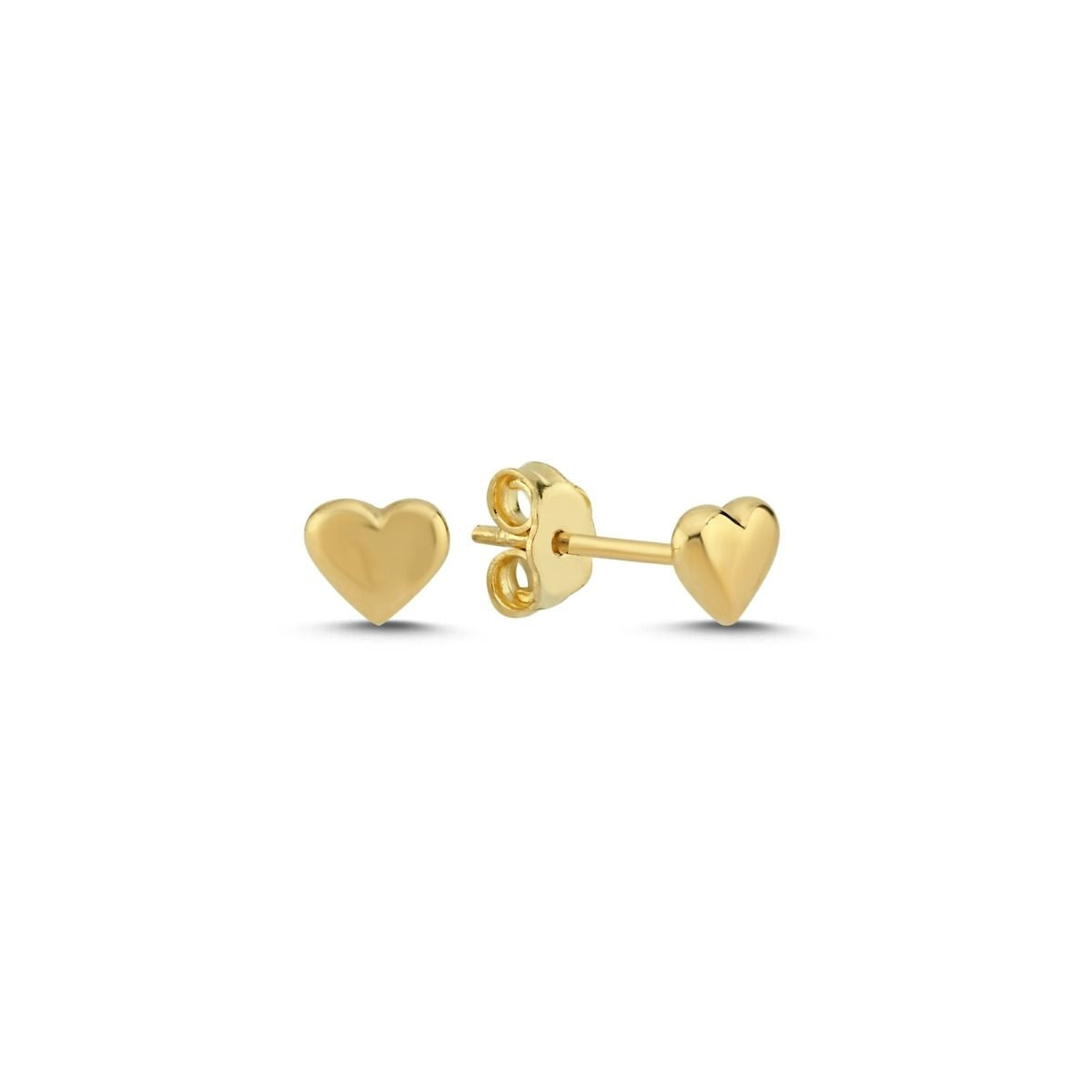Melfia 14kt Guld Hjerte Ørestikker 4,8mm 2300 113F