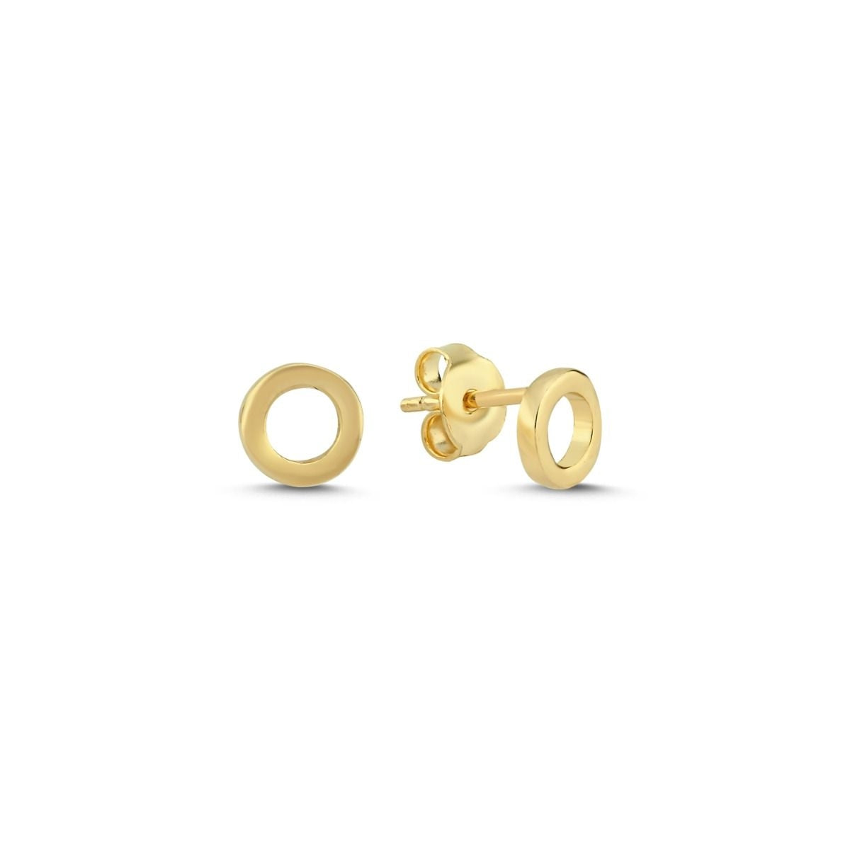 Melfia 14kt Guld Cirkel Ørestik 6mm 2326 113F