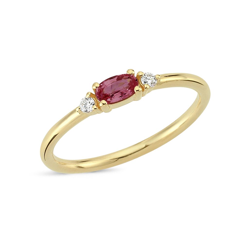 Nuran Petit ring 14kt guld med Rubin