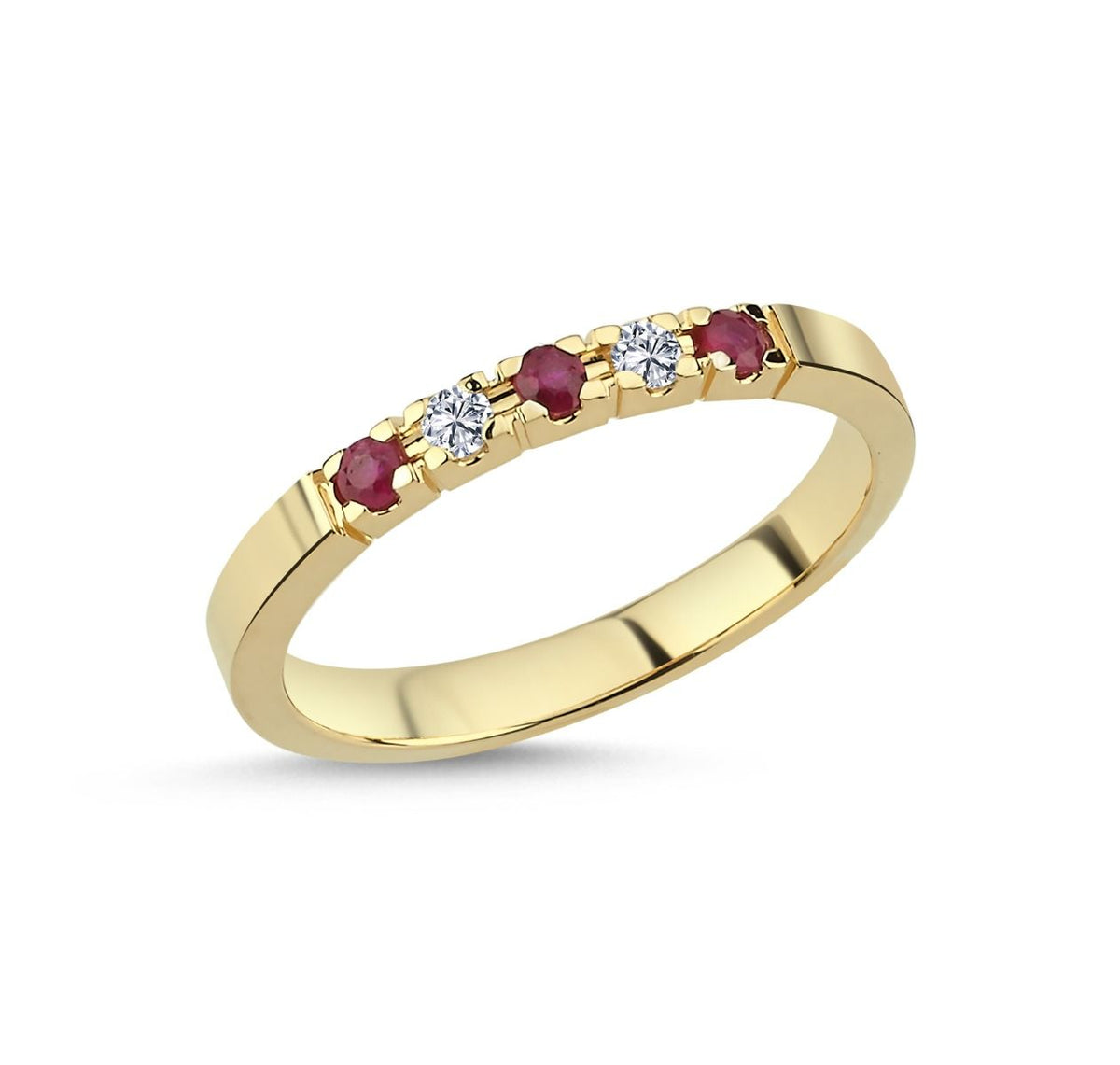 Nuran Promise Colour Ring med Rubin