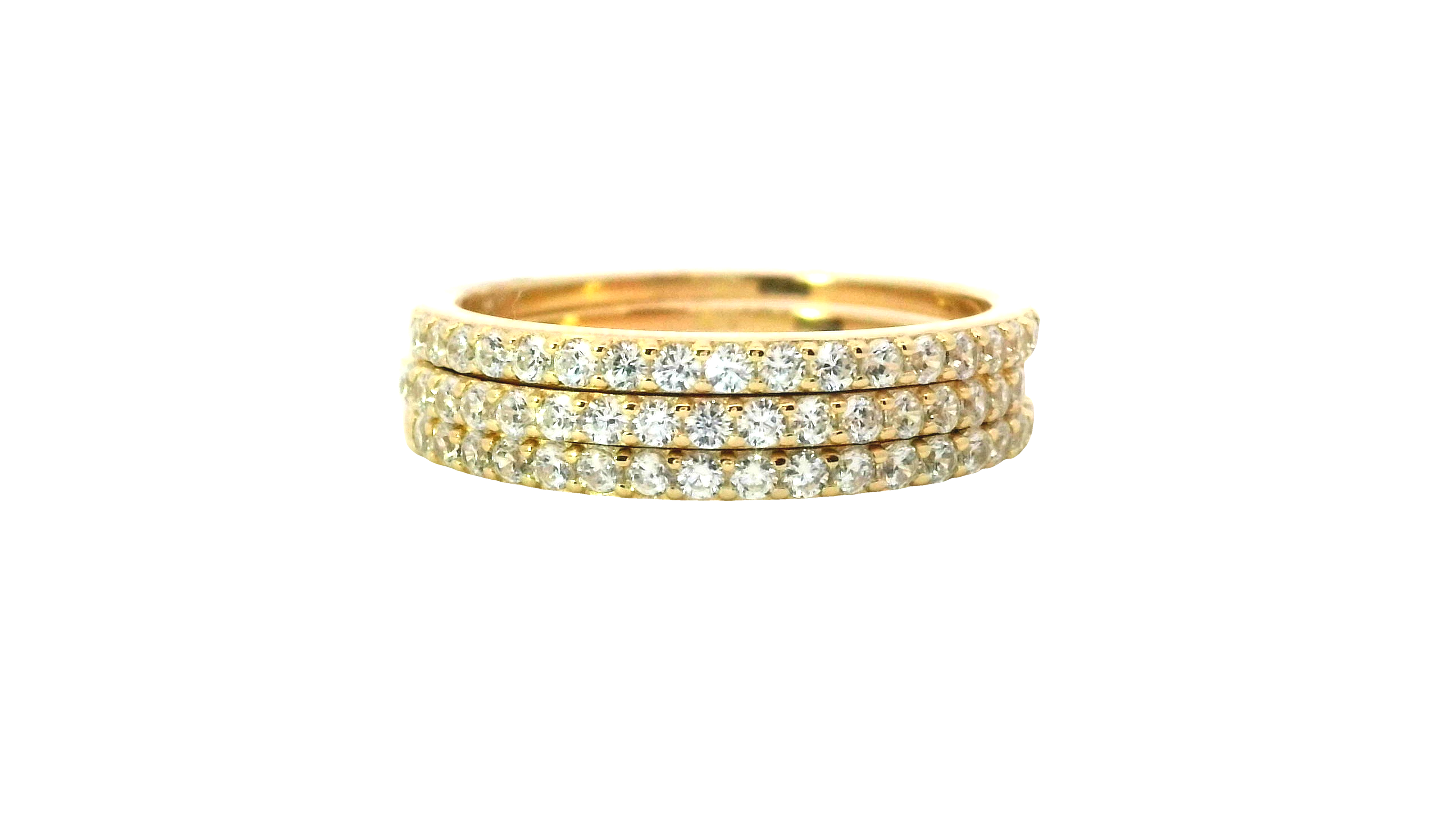 Bidstrup Forgyldt 3-i-1 Alliance Ringe med Zirkonia R46760201