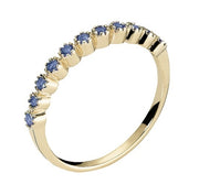 Lund Copenhagen Alliancering i 8kt Guld Med Safir 307783-06
