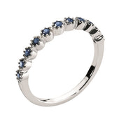 Lund Copenhagen Alliancering i 8kt Hvidguld Med Safir 407783-06