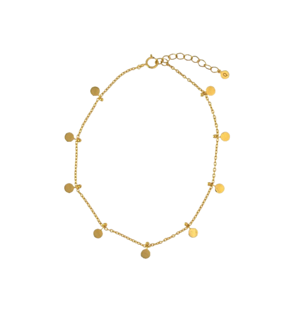 Hultquist Copenhagen Mini Coin Ankelkæde S02043 G