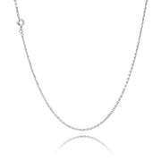 BNH Sølv Anker Facet Halskæde 1,0/2,6mm - 50cm