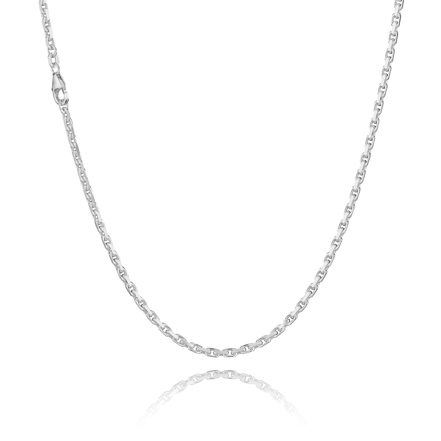 BNH Sølv Anker Facet Halskæde 1,50/4,0mm - 55cm
