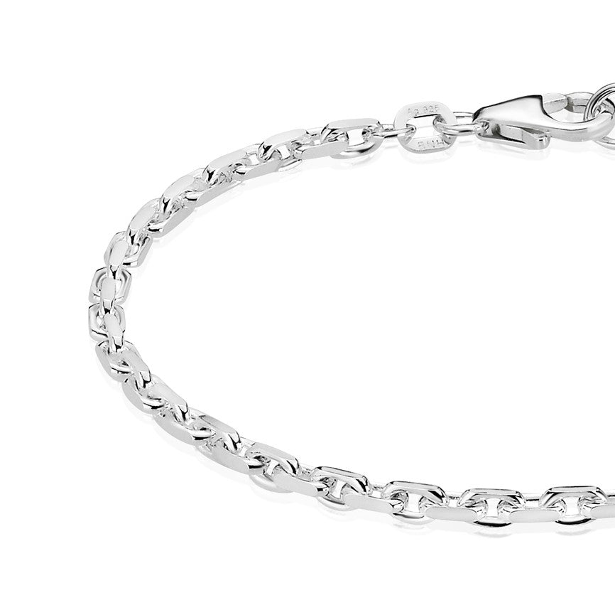 BNH Sølv Anker Facet Armbånd 1,50/4,0mm - 17cm