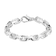 BNH Sølv Anker Facet Armbånd 3,0/7,8mm - 18,5cm