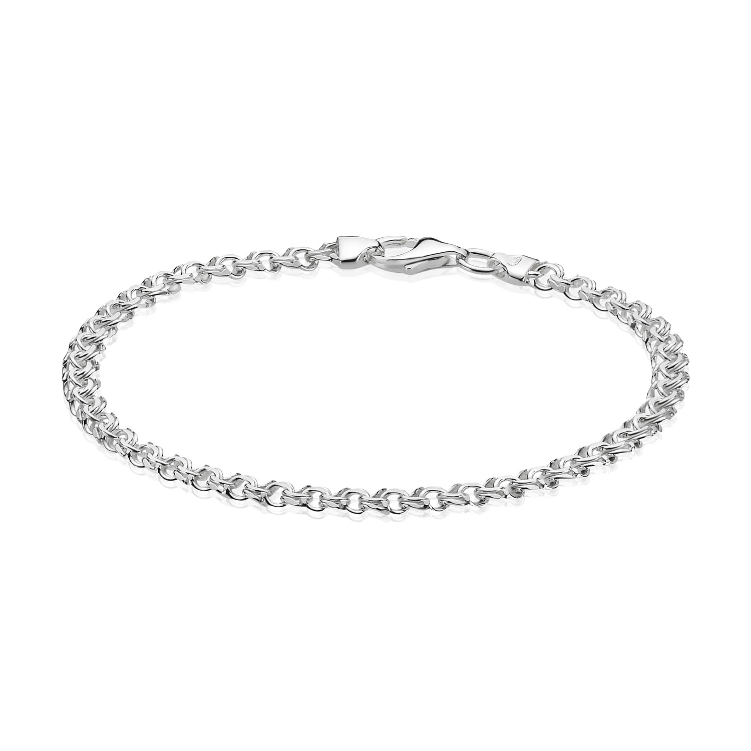 BNH Sølv Bismark Armbånd 3,5mm - 18,5cm