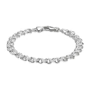BNH Sølv Bismark Armbånd 6,5mm - 18,5cm