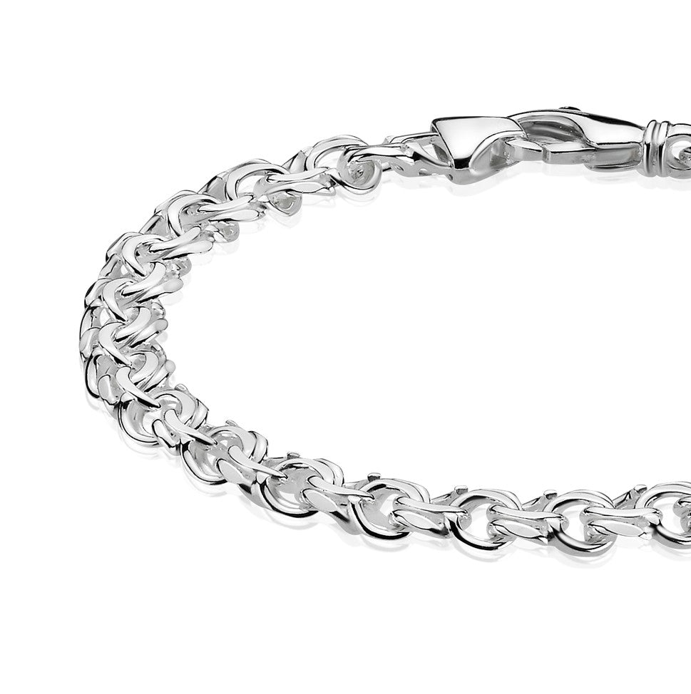 BNH Sølv Bismark Armbånd 6,5mm - 18,5cm