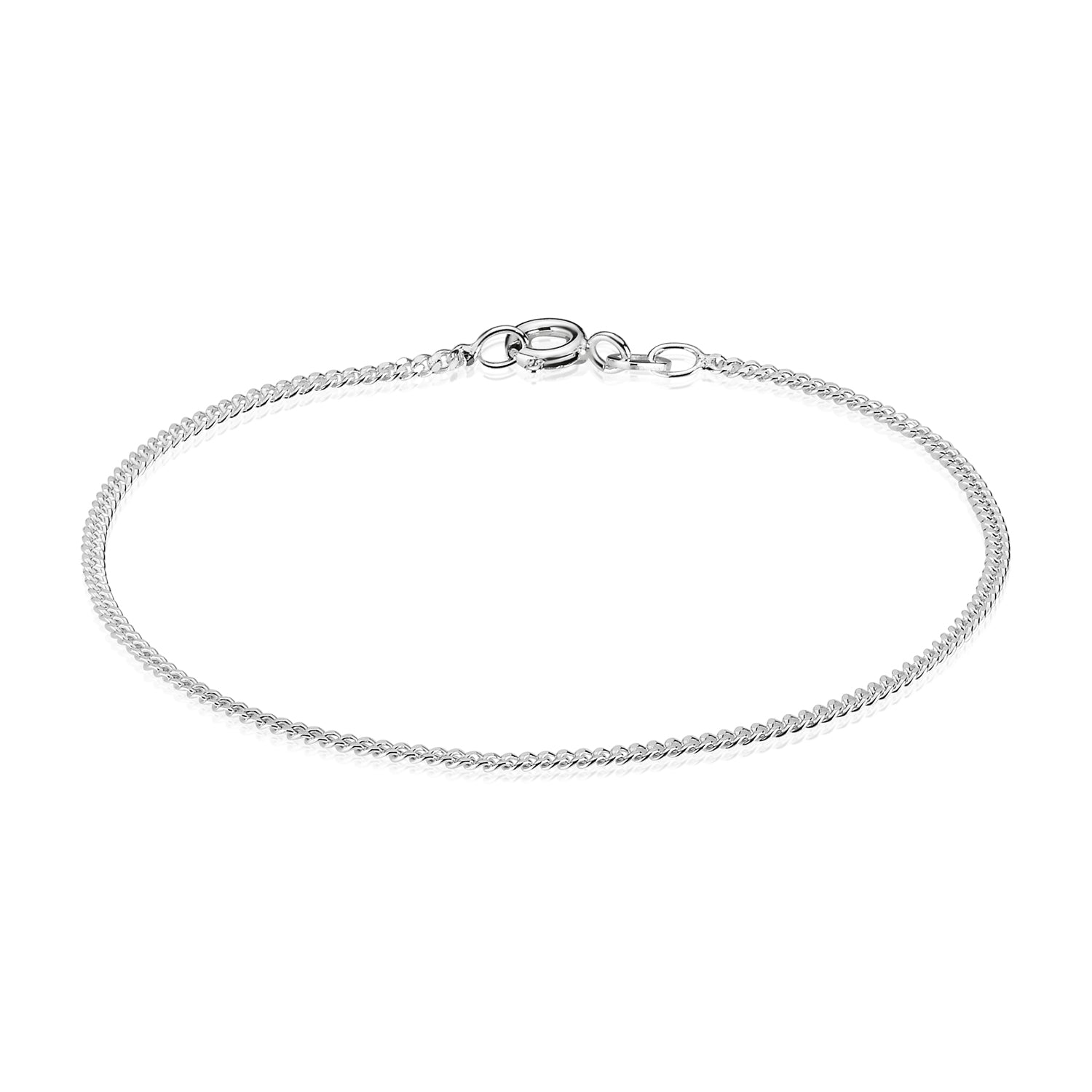 BNH Sølv Panser Armbånd 1,05/3,3mm-17cm