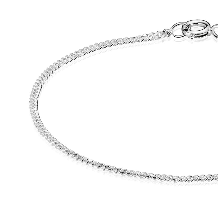 BNH Sølv Panser Armbånd 1,05/3,3mm-17cm