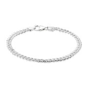 BNH Sølv Panser Armbånd 1,25/4,0mm - 21cm