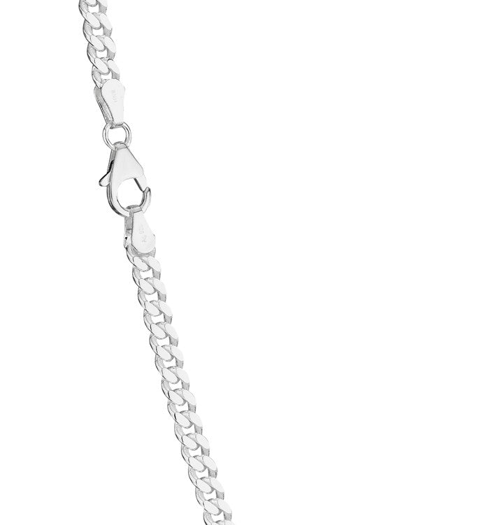 BNH Sølv Panser Halskæde 1,55/5,4mm - 60cm