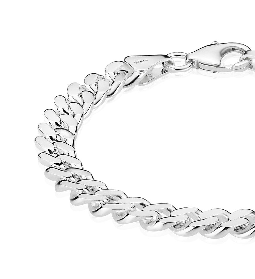 BNH Sølv Panser Armbånd 2,55/9,0mm - 18,5cm
