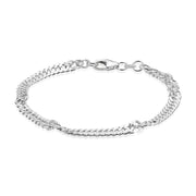 BNH Sølv Singapore Armbånd 4,7mm - 17cm