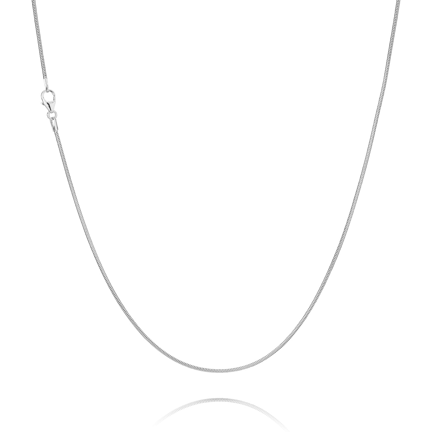 BNH Sølv Slange Halskæde 1,2mm - 38cm