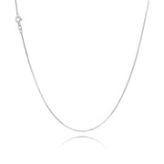 BNH Sølv Slange Facet Halskæde 1,0mm - 50cm