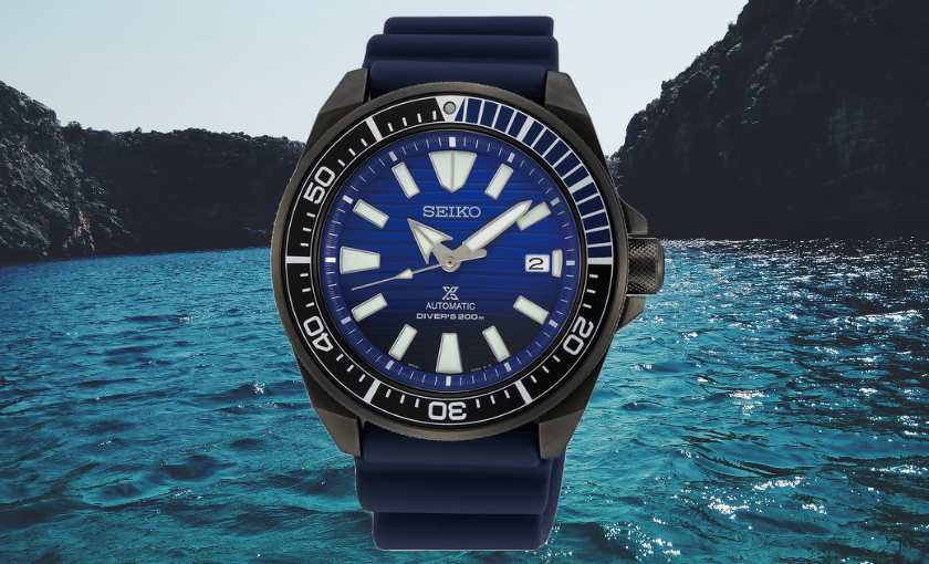 Seiko Prospex Automatic "Save The Ocean" Gunmetal Black Samurai SRPD09K1