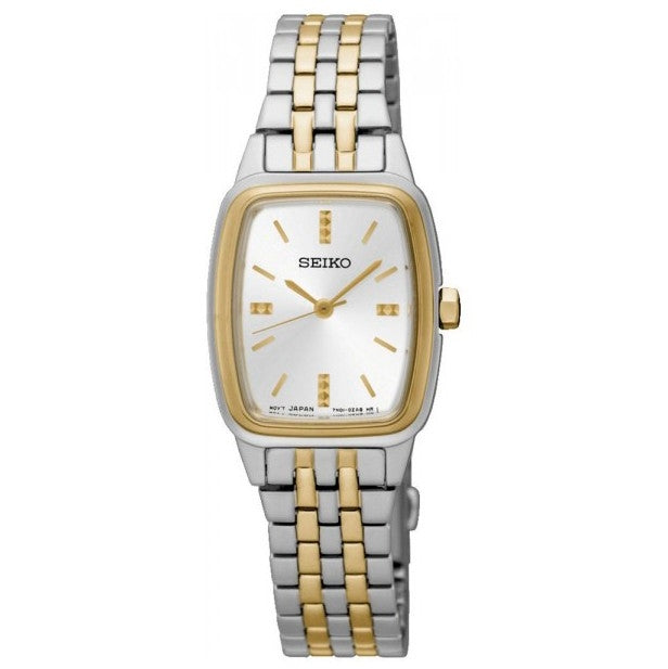 Seiko Bi-Color Dameur med Firkantet Urkasse SRZ472P1