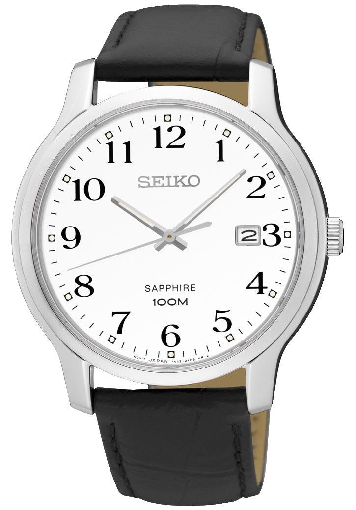 Seiko Klassisk herreur med safirglas SGEH69P1