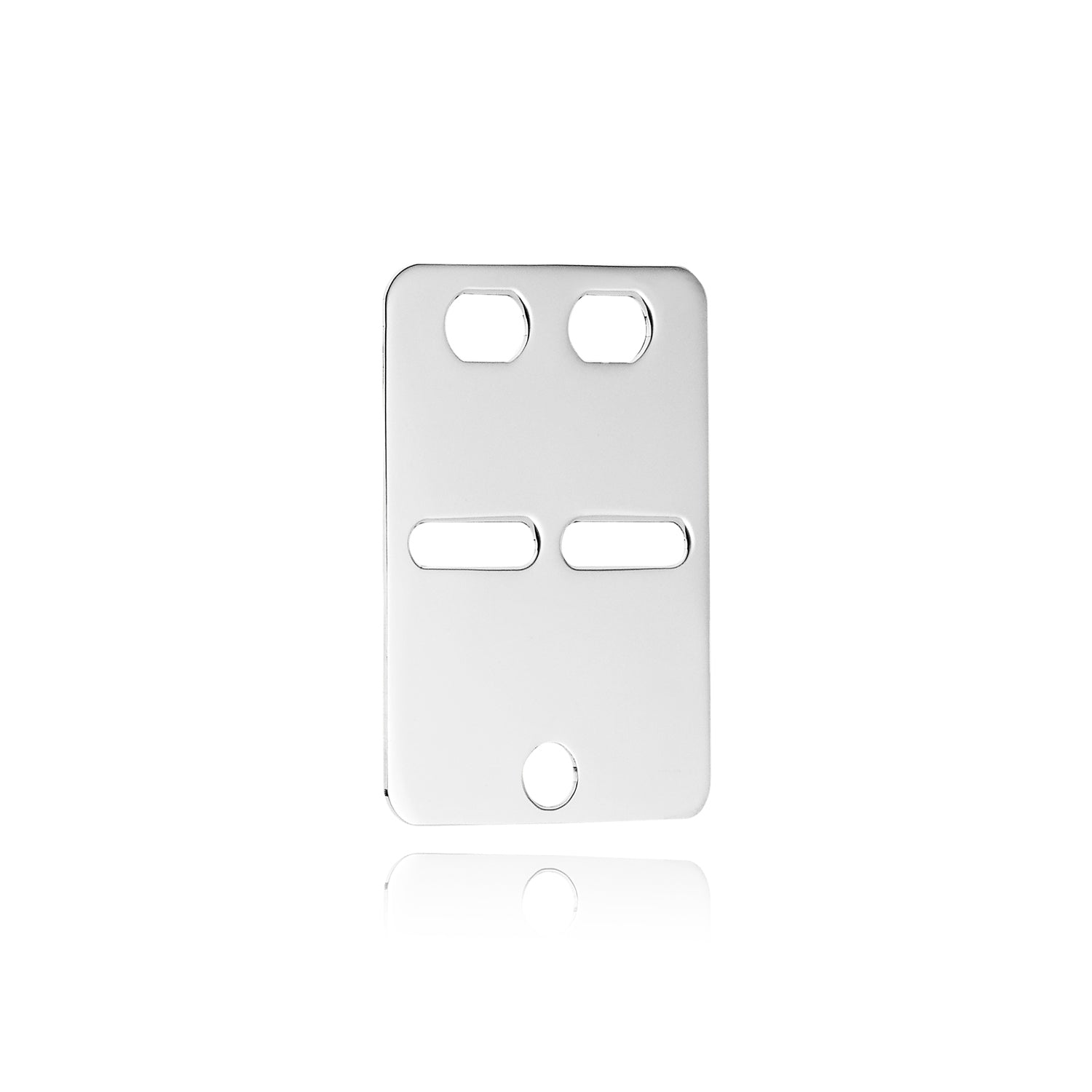 BNH Sølv ID Plade 18x26mm SID050M