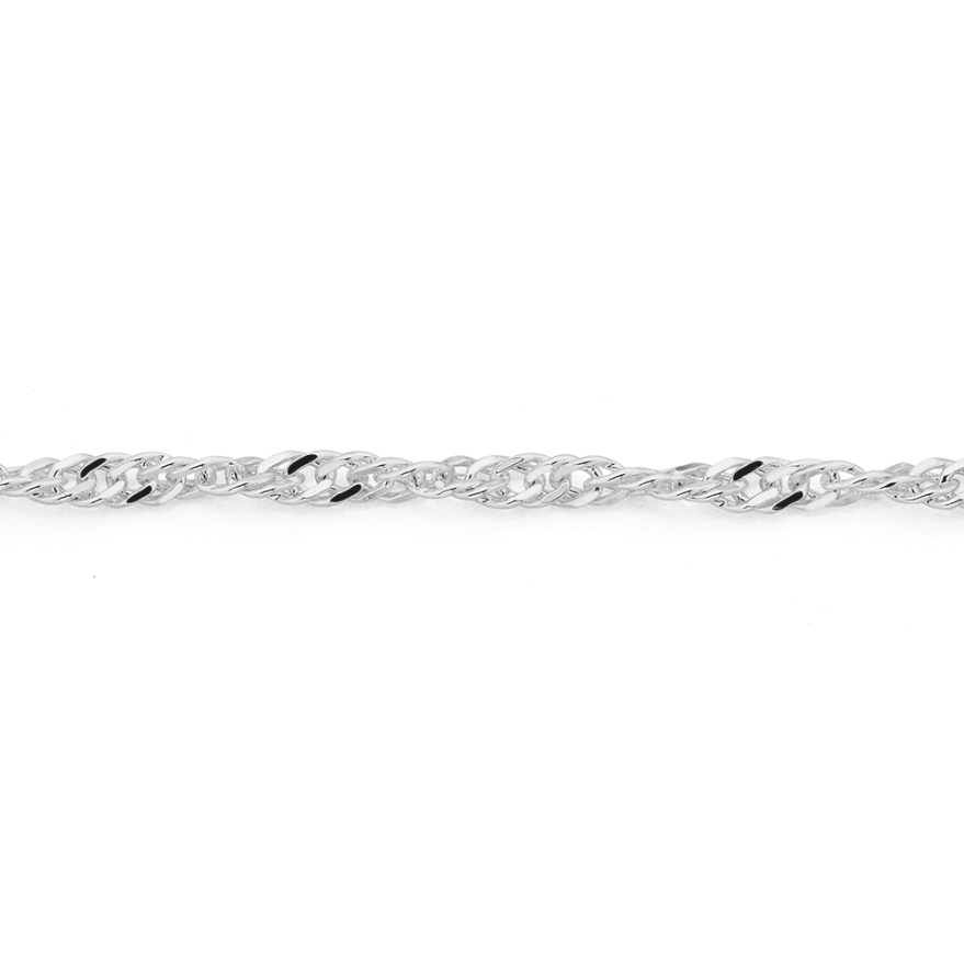 BNH Sølv Singapore Armbånd 4,7mm - 17cm