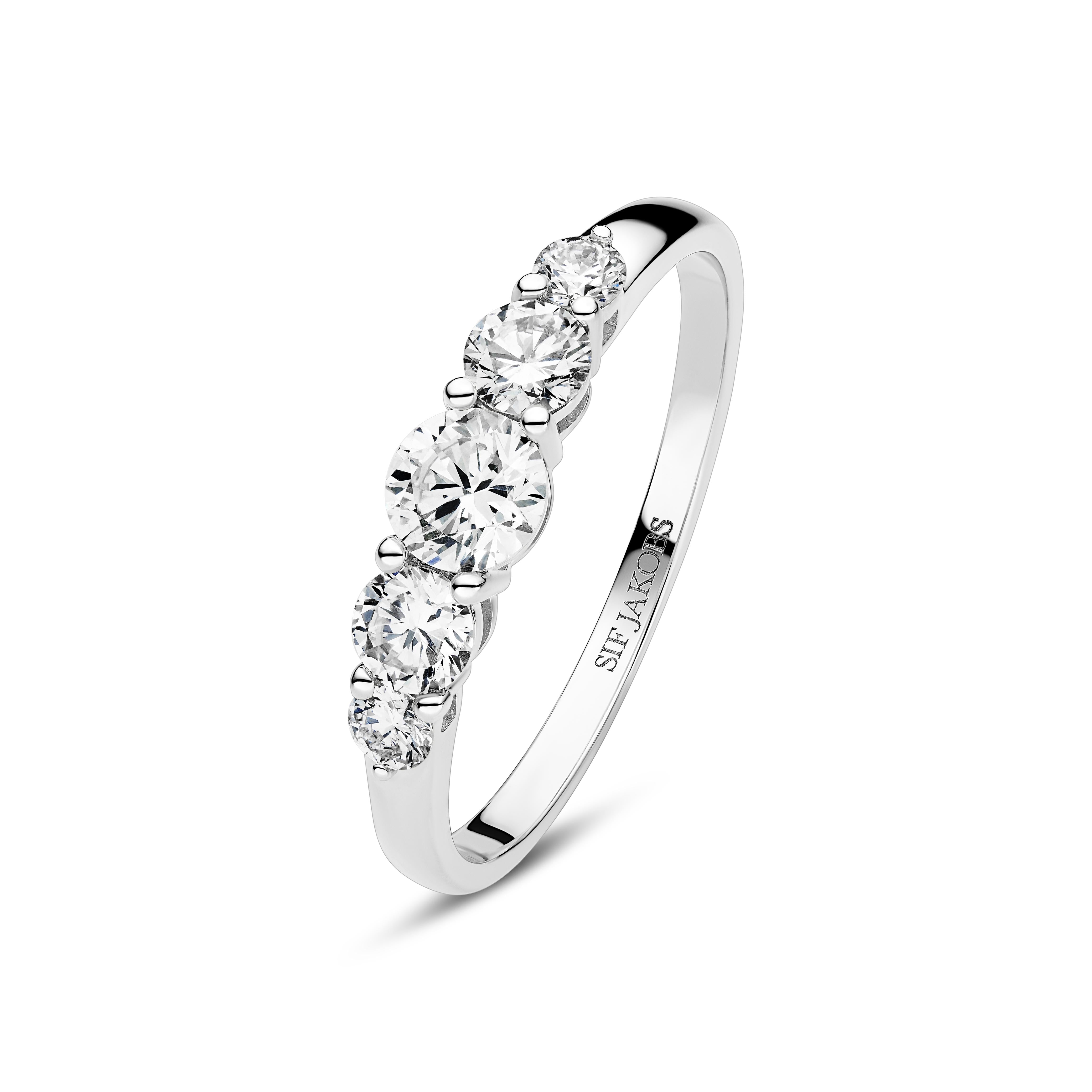 Sif Jakobs Tiara Ring med Lab-Grown Diamanter SJ-R2520-WD-WG
