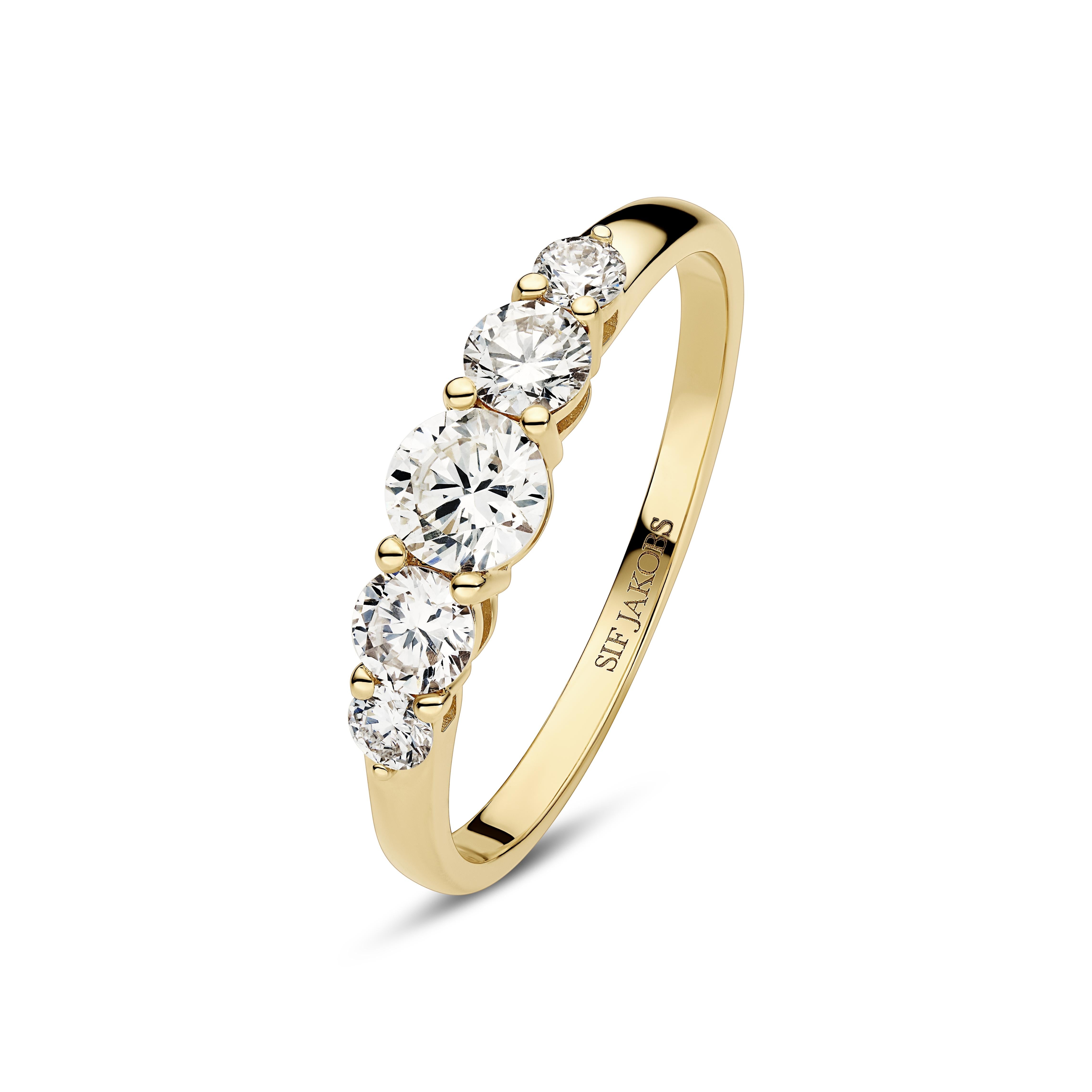 Sif Jakobs Tiara Ring med Lab-Grown Diamanter SJ-R2520-WD-YG