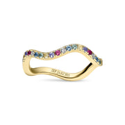 Sif Jakobs Ellera Waves Pianura Ring SJ-R3869-XCZ-YG